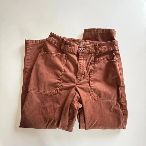 Universal Thread-Women’s HighRise Barrel Leg Cropped Pants-Brown-Relaxed- Size 6 - Picture 5 of 11